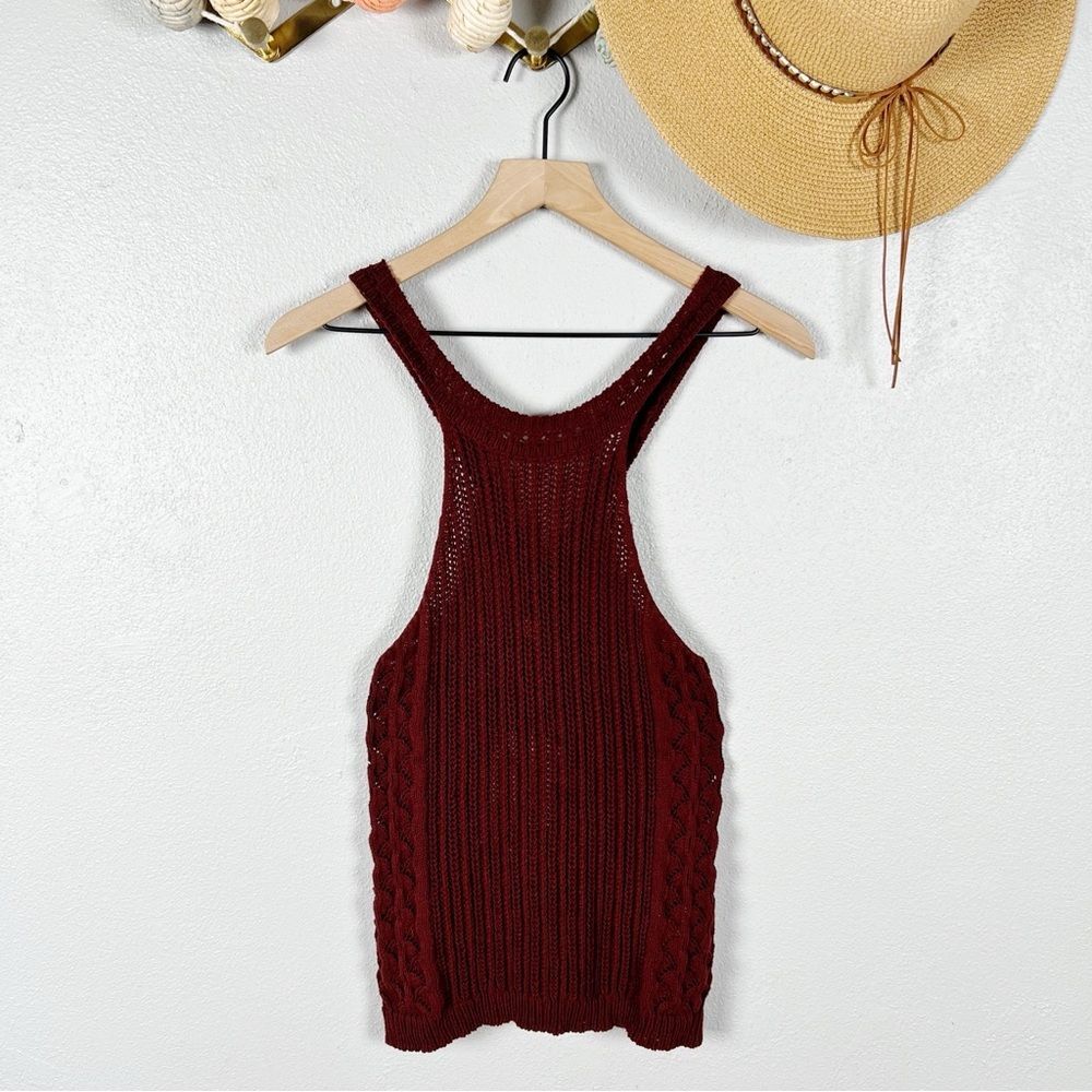 NWT Sezane Jessica Cable Knit Sweater Halter Top Size Medium - Picture 7 of 8